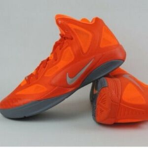Nike Zoom Hyperfuse 2011 Men's Basketball Shoes  469757-800 Orange/Gray 8.5 US